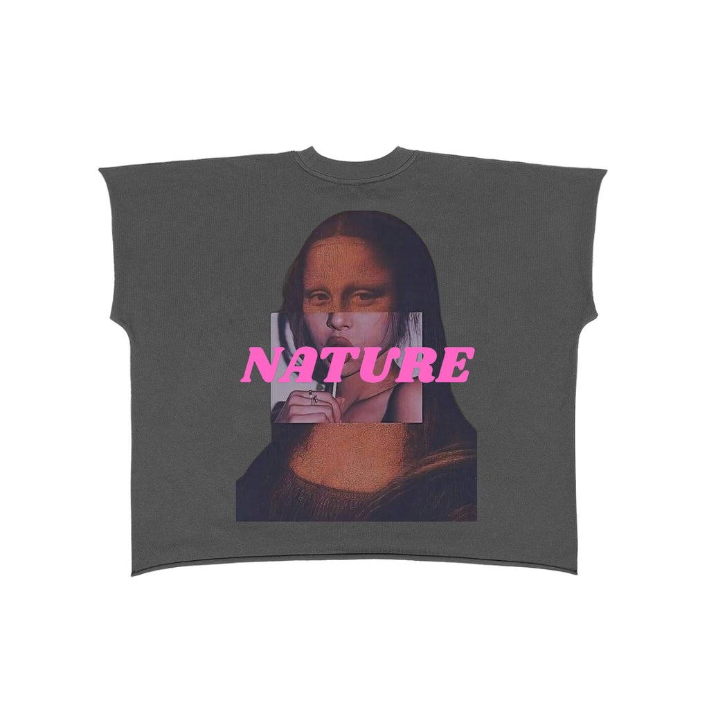 ‘Normal is an illusion’ Raw Edge Boxy Tee